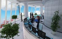 調度室操作臺與監控電視墻距離是多少?