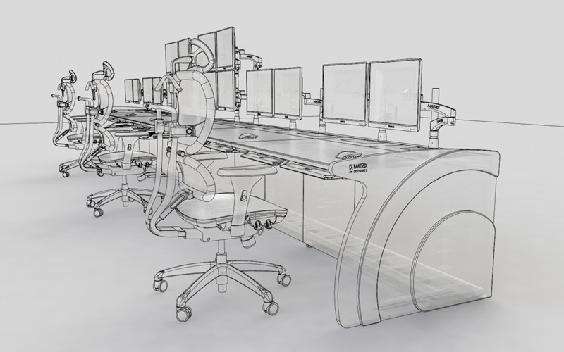 定制監控調度控制臺結構圖片